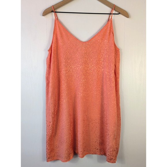 Nation Tank Top Women’s Small Coral Jacquard Cami Adjustable Straps Sleeveless - Picture 1 of 11